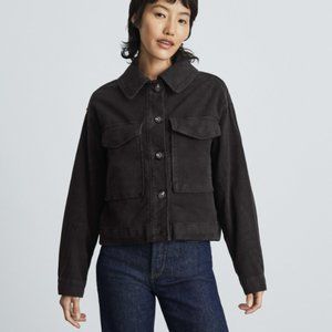 Everlane Moleskin Utility Jacket in Black Size Small